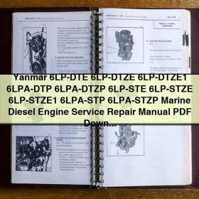 Yanmar 6LP-DTE Marine Diesel Engine Service Repair Manual