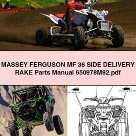 MASSEY FERGUSON MF 36 SIDE Delivery RAKE Parts Manual 650978M92