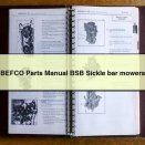 BEFCO Parts Manual BSB Sickle bar mowers PDF Download