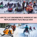 ARCTIC CAT Snowmobile SABERCAT 500 Replacement Parts Manual 2004
