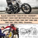 Suzuki GSX-R750/GSX-R1100/GSX600F/GSX750F/GSX1100F Motorcycle Service & Repair Manual (1985-1993) - PDF