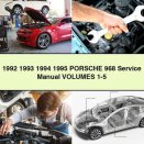 1992 1993 1994 1995 PORSCHE 968 Service Repair Manual VOLUMES 1-5