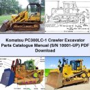 Komatsu PC300LC-1 Crawler Excavator Parts Catalogue Manual (S/N 10001-UP)