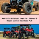 Kawasaki Mule 1000 1992-1997 Service & Repair Manual