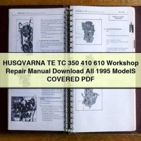 HUSQVARNA TE TC 350 410 610 Workshop Repair Manual Download All 1995 ModelS COVERED PDF