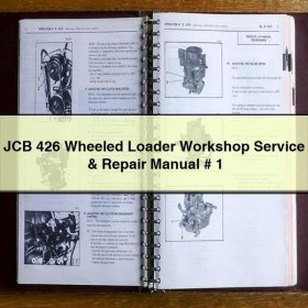 JCB 426 Wheeled Loader Workshop Service & Repair Manual # 1