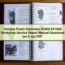 Yamaha Power Generator EF800 EF1000 Workshop Service Repair Manual (en fr sp)