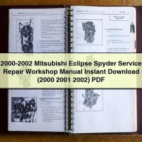 2000-2002 Mitsubishi Eclipse Spyder Service Repair Workshop Manual (2000 2001 2002)