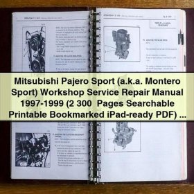 Mitsubishi Pajero Sport (Montero Sport) Workshop Service Repair Manual 1997-1999