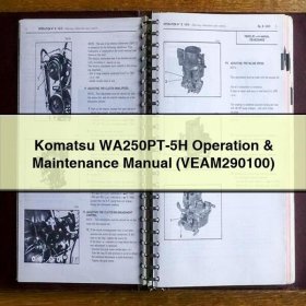 Komatsu WA250PT-5H Operation & Maintenance Manual (VEAM290100)