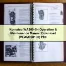 Komatsu WA380-5H Operation & Maintenance Manual (VEAM920100)