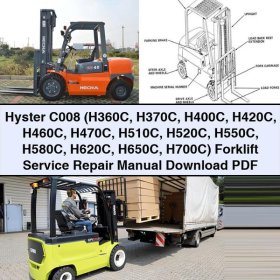 Hyster C008 (H360C H370C H400C H420C H460C H470C H510C H520C H550C H580C H620C H650C H700C) Forklift Service Repair Manual