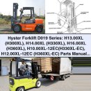 Hyster Forklift D019 Series Parts Manual