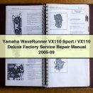 Yamaha WaveRunner VX110 Sport/VX110 Deluxe Factory Service Repair Manual 2005-09
