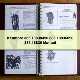Kenmore 385.18830490 385.18836090 385.18830 Manual