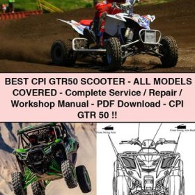 Best CPI GTR50 Scooter-All ModelS COVERED-Complete Service/Repair/Workshop Manual-PDF -CPI GTR 50