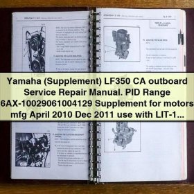 Yamaha LF350 CA Outboard Service Repair Manual Supplement