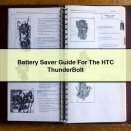 Battery Saver Guide For The HTC ThunderBolt