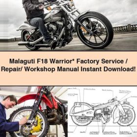 Malaguti F18 Warrior Factory Service/Repair/ Workshop Manual
