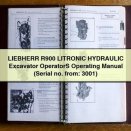 LIEBHERR R900 LITRONIC HYDRAULIC Excavator OperatorS Operating Manual (Serial no. from: 3001) PDF Download