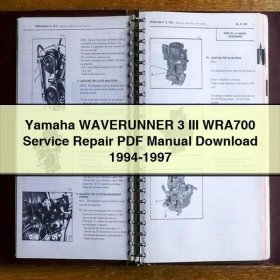Yamaha WAVERUNNER 3 III WRA700 Service Repair Manual 1994-1997