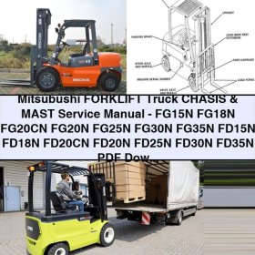 Mitsubishi FG/FD Series Forklift Truck Chassis & Mast Service Repair Manual