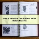 How to Revitalize Tate Western NiCad Battery NiCd Fix