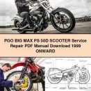 PGO BIG MAX PS 50D Scooter Service Repair Manual 1999 ONWARD