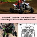 Honda TRX450R/TRX450ER Workshop Service Repair Manual 2004-2006