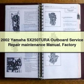 2002 Yamaha SX250TURA Outboard Service Repair maintenance Manual. Factory