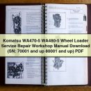 Komatsu WA470-5 WA480-5 Wheel Loader Service Repair Workshop Manual Download (SN: 70001 and up 80001 and up) PDF