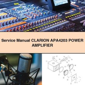 Service Repair Manual CLARION APA4203 POWER AMPLIFIER