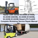 Hyster E004 Series S3.50XM, S4.00XM, S4.50XM, S5.50XM Diesel-LPG Forklift Complete Workshop Service Repair Manual