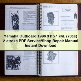 Yamaha Outboard 1996 3 hp 1 cyl. (70cc) 2-stroke Service/Shop Repair Manual