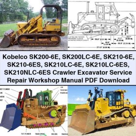 Kobelco SK200-6E SK200LC-6E SK210-6E SK210-6ES SK210LC-6E SK210LC-6ES SK210NLC-6ES Crawler Excavator Service Repair Workshop Manual