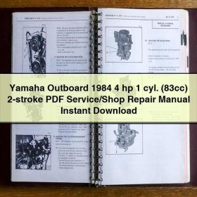 Yamaha Outboard 1984 4 hp 1 cyl. (83cc) 2-stroke Service/Shop Repair Manual