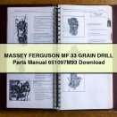 MASSEY FERGUSON MF 33 GRAIN DRILL Parts Manual 651097M93