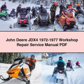 John Deere JDX4 1972-1977 Workshop Service Repair Manual