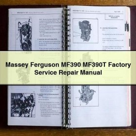 Massey Ferguson MF390 MF390T Factory Service Repair Manual PDF Download