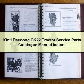 Kioti Daedong CK22 Tractor Service Parts Catalogue Manual