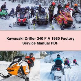 Kawasaki Drifter 340 F A 1980 Factory Service Repair Manual