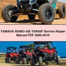 Yamaha RHINO 450 YXR45F Service Repair Manual 2006-2010