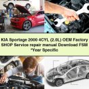 KIA Sportage 2000 4CYL (2.0L) OEM Factory Shop Service Repair Manual FSM Year Specific