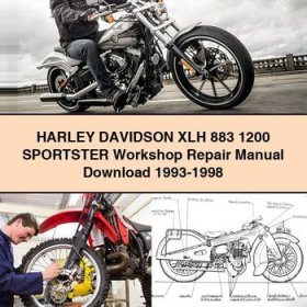 HARLEY DAVIDSON XLH 883 1200 SPORTSTER Workshop Repair Manual 1993-1998