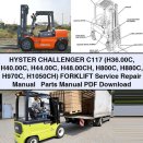 HYSTER CHALLENGER C117 (H36.00C-H1050CH) Forklift Service Repair Manual & Parts Manual