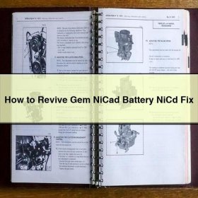 How to Revive Gem NiCad Battery NiCd Fix
