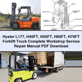 Hyster L177 H40FT H50FT H60FT H70FT Forklift Truck Complete Workshop Service Repair Manual