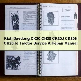 Kioti Daedong CK20 CH20 CK20J CK20H CK20HJ Tractor Service & Repair Manual