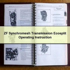 ZF Synchromesh Transmission Ecosplit Operating Instruction