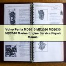 Volvo Penta MD2010 MD2020 MD2030 MD2040 Marine Engine Service Repair Manual
